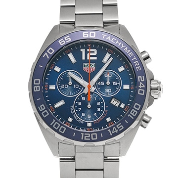 タグ ホイヤー フォーミュラ1 クォーツ クロノグラフ CAZ1014.BA0842 ブルー メンズ 時計 【中古】【wristwatch】