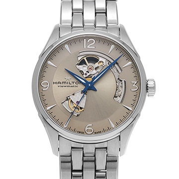 ハミルトン ジャズマスター オープンハート オート H32705121 グレー メンズ 時計 【中古】【wristwatch】