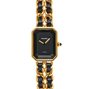 シャネル プルミエール S H0001 ブラック レディース 時計 【中古】【wristwatch】