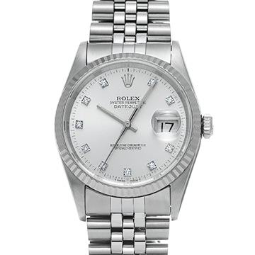 ロレックス デイトジャスト 16234G シルバー/ダイヤモンド メンズ 時計 【中古】【wristwatch】
