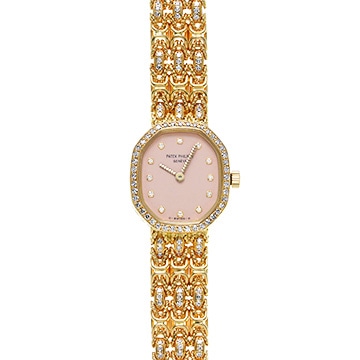 パテック フィリップ オクタゴナル 4581/2J ピンク/ダイヤモンド レディース 時計 【中古】【wristwatch】