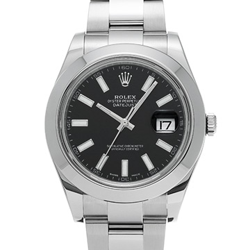 ロレックス デイトジャストII 116300 ブラック メンズ 時計 【中古】【wristwatch】