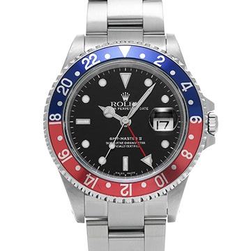 ロレックス GMTマスターII 16710 ブラック メンズ 時計 【中古】【wristwatch】