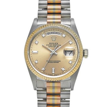ロレックス デイデイト トリドール 18039B ゴールド/ダイヤモンド メンズ 時計 【中古】【wristwatch】
