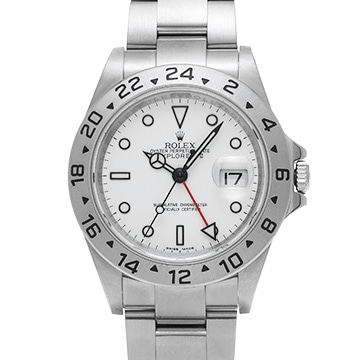 ロレックス エクスプローラーII 16570 ホワイト メンズ 時計 【中古】【wristwatch】
