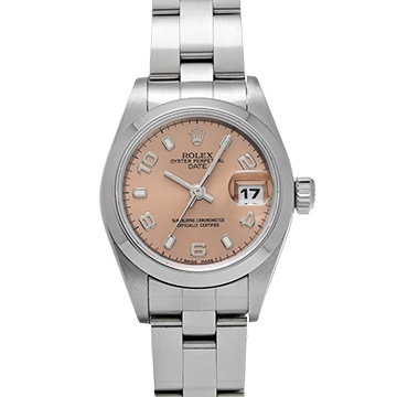 ロレックス オイスターパーペチュアル デイト 69160 ピンク レディース 時計 【中古】【wristwatch】