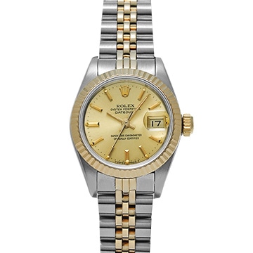 ロレックス デイトジャスト 69173 シャンパン レディース 時計 【中古】【wristwatch】