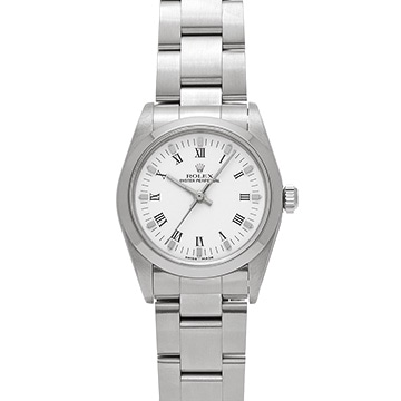 ロレックス オイスターパーペチュアル 77080 ホワイト ユニセックス 時計 【中古】【wristwatch】