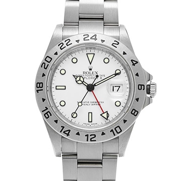 ロレックス エクスプローラーII 16570 ホワイト メンズ 時計 【中古】【wristwatch】