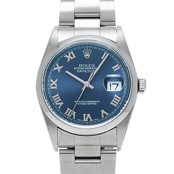 ロレックス デイトジャスト 16200 ブルー メンズ 時計 【中古】【wristwatch】