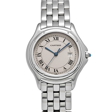 カルティエ パンテール クーガー LM W35002F5 アイボリー ユニセックス 時計 【中古】【wristwatch】