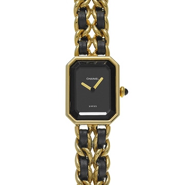シャネル プルミエール S H0001 ブラック レディース 時計 【中古】【wristwatch】