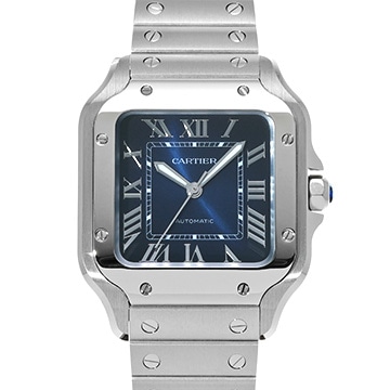 カルティエ サントス ドゥ カルティエ MM WSSA0063 ブルー・グラデーション メンズ 時計 【中古】【wristwatch】