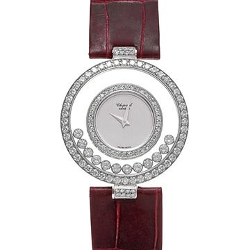 ショパール ハッピーダイヤモンド 21/2647 シルバー レディース 時計 【中古】【wristwatch】