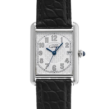 カルティエ タンク 2414 シルバー メンズ 時計 【中古】【wristwatch】