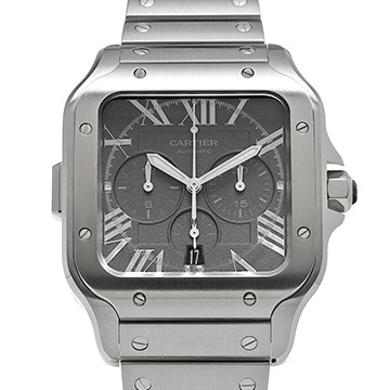 カルティエ サントス ドゥ カルティエ クロノグラフ XL 日本限定 WSSA0078 マットグレー メンズ 時計 【中古】【wristwatch】