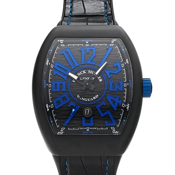 フランクミュラー ヴァンガード  V45SCDTTTNRBRNR ブラック/ブルー メンズ 時計 【中古】【wristwatch】