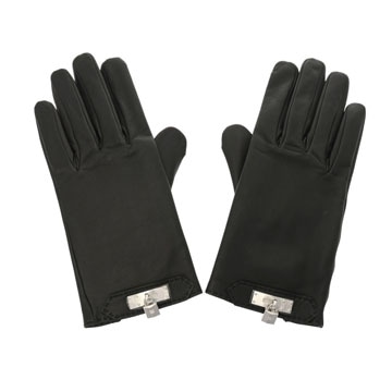 エルメス グローブ ソヤ カデナ #8 ブラック ラムスキン レディース 【新品】【other】
