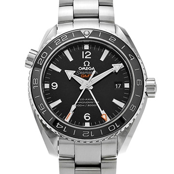 オメガ シーマスター プラネットオーシャン 600 コーアクシャル GMT 232.30.44.22.01.001 ブラック メンズ 時計 【中古】【wristwatch】