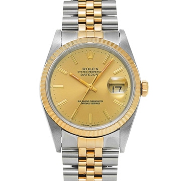 ロレックス デイトジャスト 16233 シャンパン メンズ 時計 【中古】【wristwatch】