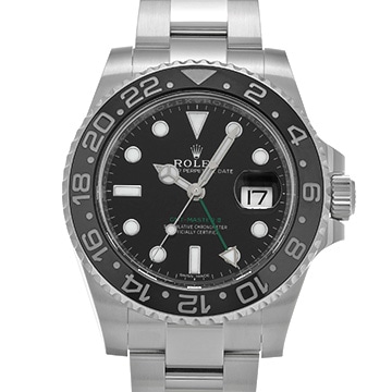 ロレックス GMTマスターII 116710LN ブラック メンズ 時計 【中古】【wristwatch】