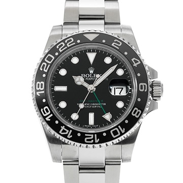 ロレックス GMTマスターII 116710LN ブラック メンズ 時計 【中古】【wristwatch】