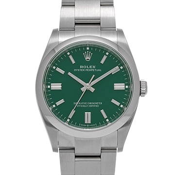 ロレックス オイスターパーペチュアル 36 126000 グリーン メンズ 時計 【中古】【wristwatch】