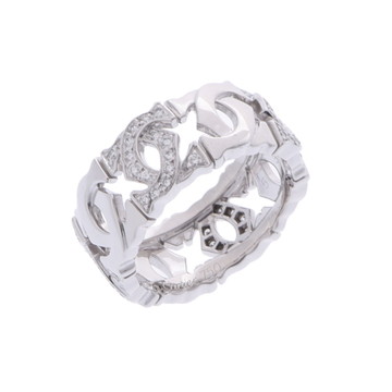 カルティエ アントルラセリング #53 シルバー K18ホワイトゴールド WG レディース ジュエリー 【中古】【jewelry】