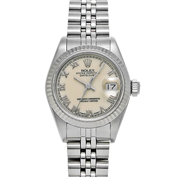 ロレックス デイトジャスト 69174 ホワイト レディース 時計 【中古】【wristwatch】