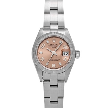 ロレックス オイスターパーペチュアル デイト 79190 ピンク レディース 時計 【中古】【wristwatch】