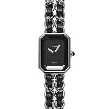 シャネル プルミエール M H0451 ブラック レディース 時計 【中古】【wristwatch】
