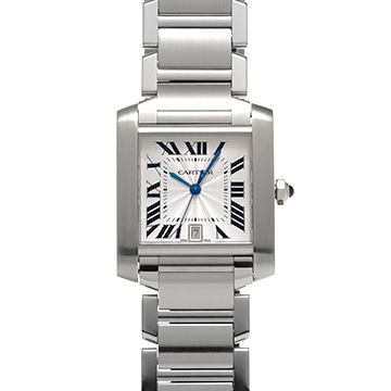 カルティエ タンク フランセーズ LM W51002Q3 シルバー メンズ 時計 【中古】【wristwatch】