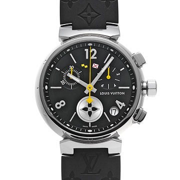 ルイ ヴィトン タンブール ラブリーカップ クロノグラフ Q11BG0 ブラック メンズ 時計 【中古】【wristwatch】