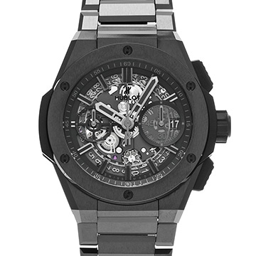 ウブロ ビッグ・バン インテグレーテッド オールブラック 451.CX.1140.CX ブラック メンズ 時計 【中古】【wristwatch】
