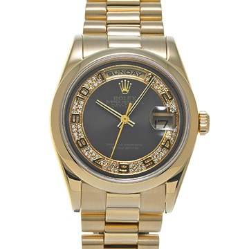 ロレックス デイデイト 118208MA グレー/ダイヤモンド メンズ 時計 【中古】【wristwatch】