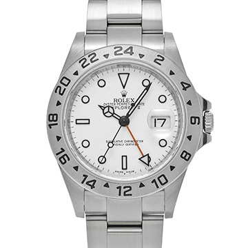 ロレックス エクスプローラーII 16570 ホワイト メンズ 時計 【中古】【wristwatch】