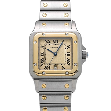 カルティエ サントス ガルベ LM W20011C4 シルバー メンズ 時計 【中古】【wristwatch】