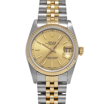 ロレックス デイトジャスト 68273 シャンパン ユニセックス 時計 【中古】【wristwatch】