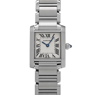 カルティエ タンクフランセーズ SM W51008Q3 シルバー レディース 時計 【中古】【wristwatch】