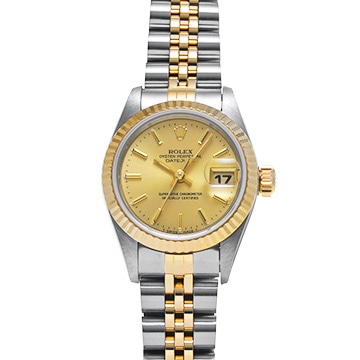 ロレックス デイトジャスト 69173 シャンパン レディース 時計 【中古】【wristwatch】