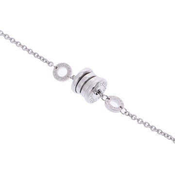 ブルガリ B.ZERO1エレメントブレスレット シルバー K18ホワイトゴールド WG ユニセックス ジュエリー 【中古】【jewelry】
