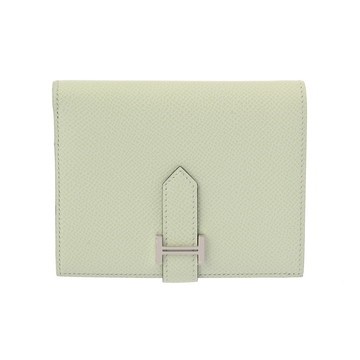 エルメス ベアン コンパクト ヴェールフィズ ヴォーエプソン ユニセックス 財布 【中古】【purse】