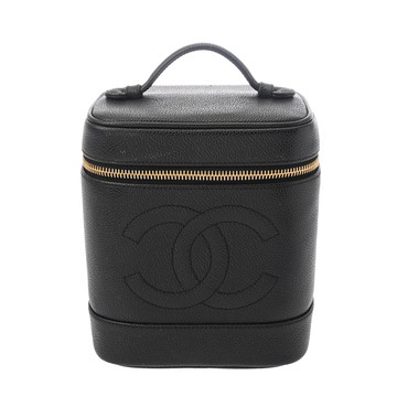 シャネル バニティ ブラック A01998 キャビアスキン レディース バッグ 【中古】【bag】