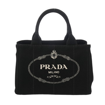 プラダ カナパトート 2WAY ブラック 1BG439 キャンバス レディース バッグ 【中古】【bag】