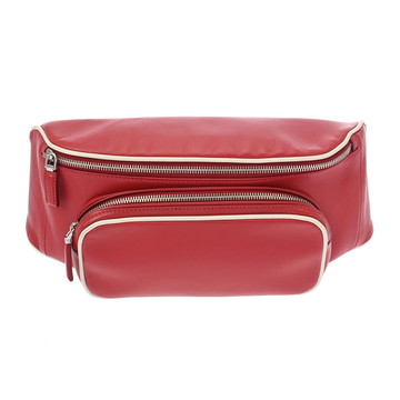 プラダ レッド/ホワイト 2VL006 レザー レディース バッグ 【中古】【bag】