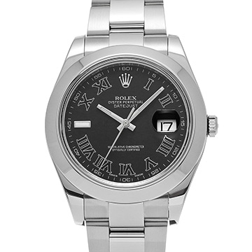 ロレックス デイトジャストII 116300 ブラック メンズ 時計 【中古】【wristwatch】