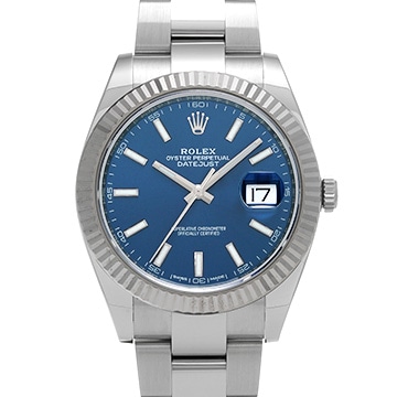 ロレックス デイトジャスト 41 126334 ブルー メンズ 時計 【中古】【wristwatch】