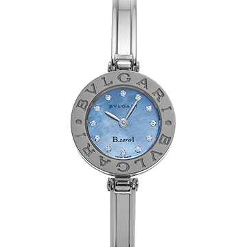 ブルガリ ビーゼロワン BZ22S ブルーシェル/ダイヤモンド レディース 時計 【中古】【wristwatch】