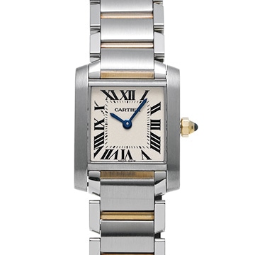カルティエ タンク フランセーズ SM W51007Q4 シルバー レディース 時計 【中古】【wristwatch】