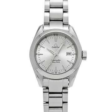 オメガ シーマスター アクアテラ クォーツ 2577.30 シルバー レディース 時計 【中古】【wristwatch】
